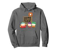 South Park Gang with Sign Pullover Hoodie, Unisex für Erwachsene, Anthrazit, L