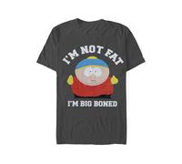 South Park - I'm Not Fat, I'm Big Boned Dark Heather - T-Shirt - Grau - L - 65% Polyester, 35% Baumwolle,Jersey Grau L