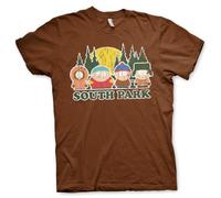 South Park Offizielles Lizenzprodukt Distressed Herren T-Shirt (Braun), S