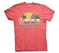 South Park Offizielles Lizenzprodukt Distressed Herren T-Shirt (Rot-Heather), L