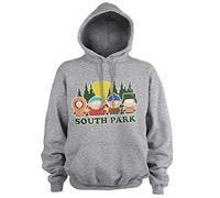 South Park Offizielles Lizenzprodukt Distressed Kapuzenpullover (Heather Gray), Small