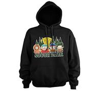 South Park Offizielles Lizenzprodukt Distressed Kapuzenpullover (Schwarz), Small