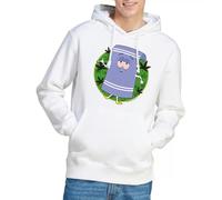 South Park Towelie Hoddie Kapuzen-Sweatshirt, Weiß, L
