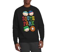 South Park Unisex Best Buds Crew Sweatshirt, Schwarz, L
