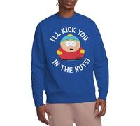 South Park Unisex Kick You in The Nuts Crew Sweatshirt, königsblau, L