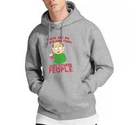 South Park Unisex No Stupid Questions Hoodie Kapuzenpullover, Athletic Heather, L