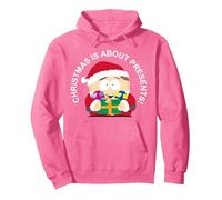 South Park Weihnachtskostüm Cartman, Weihnachtsmann, festlich, Retro-Freunde Pullover Hoodie, Unisex für Erwachsene, Leuchtendes Pink, XXL