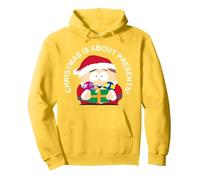 South Park Weihnachtskostüm Cartman, Weihnachtsmann, festlich, Retro-Freunde Pullover Hoodie, Unisex für Erwachsene, Gelb, XXL