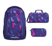 Coocazoo Schulrucksack-Set MATE - 3-tlg. mit Sporttasche & Mäppchen - Rot