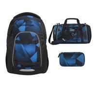 Southbag coocazoo Mate Schulrucksack-Set 3tlg inkl. Schlamperbox und Sporttasche (Electric Ice V2)