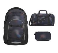 Southbag coocazoo Mate Schulrucksack-Set 3tlg inkl. Schlamperbox und Sporttasche (Rainbow Illusion)