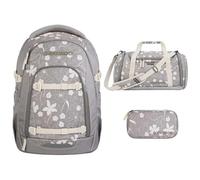 Southbag coocazoo Mate Schulrucksack-Set 3tlg inkl. Schlamperbox und Sporttasche (Vanilla Bloom)