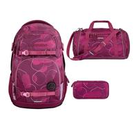 Southbag coocazoo Porter Schulrucksack-Set 3tlg inkl. Sporttasche und Schlamperbox (Berry Bubbles)