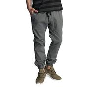 Southpole Herren Basic Stretch Twill Jogger Pants-Reg and Big & Tall Sizes Lässige Hose, grau dunkel, 6XL