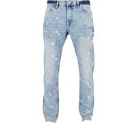 Southpole Herren Stretch Signature Denim Hose, lt. Sand Splatter, 30/32
