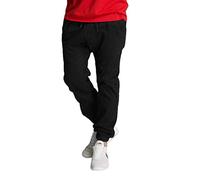 Southpole Herren Basic Stretch Twill Jogger Pants-Reg and Big & Tall Sizes Lässige Hose, Schwarz, 6XL