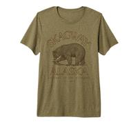 Souvenir vom Skagway, Alaska, Tor zum Klondike-Nationalpark Premium T-Shirt