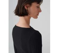 OPUS Damen Langarmshirt | SOVKE Slim Rippshirt aus Baumwoll Mix Black, 36
