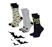 soxo DC Comics The Batman Superman Lustige Socken Herren Baumwolle Herrensocken 40-45 Batman 3 Paar