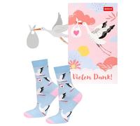 soxo Hebamme Lustige Socken Damen Bunte Damensocken Lange Baumwollsocken Socks Women 35-40 Rosa