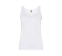 SOYACONCEPT Damen Basic Top SC-PYLLE 122 (White) Größe M
