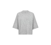 Soyaconcept Strickpullover mit 1/2-Arm Modell 'ORLEAN' in Hellgrau Melange, Größe L