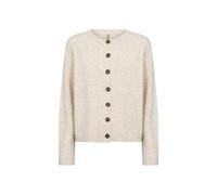 Strickjacke SOYACONCEPT "SC-ORLEAN 2", Damen, Gr. S, cream melange, Strick, Obermaterial: 74% Polyamid, 24% Polyester, 2% Elasthan, meliert, modisch, Langarm, Strickjacken (64668200-S) cream melange