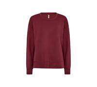 Strickpullover SOYACONCEPT "Soya Concept Sweater SC_BANU", Damen, Gr. M, 4850 dunkelrot, Obermaterial: 48% Modal, 48% Polyester, 4% Elasthan, Pullover (21373561-M) 4850 dunkelrot