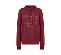 Sweatshirt SOYACONCEPT "SC-BANU 256", Damen, Gr. S, dunkelrot, Sweatware, Obermaterial: 48% Modal, 48% Polyester, 4% Elasthan, unifarben, bedruckt, modisch, figurumspielend hüftlang, Rundhals, Langarm
