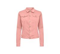 Jeansblazer SOYACONCEPT "SC-ERNA 2", Damen, Gr. M, peach pink, Denim/Jeans, Obermaterial: 97% Baumwolle, 3% Elasthan, unifarben, casual, regular fit kurz, Langarm, Blazer, Jeansjacke in taillierter Fo