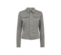 Jeansblazer SOYACONCEPT "SC-ERNA 2", Damen, Gr. M, grün (misty), Denim/Jeans, Obermaterial: 97% Baumwolle, 3% Elasthan, unifarben, regular fit kurz, Blazer, Jeansjacke in taillierter Form und schönen 