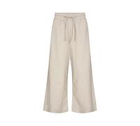 Soyaconcept Straight Leg Leinenhose mit Tunnelzug Modell 'Ina' in Sand, Größe XL