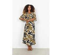 SOYACONCEPT Damen Maxi Kleid SC-FELDI 4 (c Butternut Combi) Größe XS