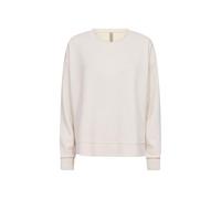 Sweatshirt SOYACONCEPT "SC-BANU 164", Damen, Gr. M, beige (cream), Sweatware, Obermaterial: 48% Modal, 48% Polyester, 4% Elasthan, unifarben, modisch, regular fit normal, Rundhals, Langarm Rippbündche