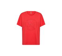 Kurzarmshirt SOYACONCEPT "SC-BANU 301", Damen, Gr. S, bittersweet, Jersey, Obermaterial: 48% Modal, 48% Polyester, 4% Elasthan, bedruckt, normal, Rundhals, Shirts, Viskosemischung (16417343-S) bitters