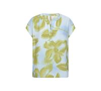 Kurzarmbluse SOYACONCEPT "SC-CATE 1", Damen, Gr. S, windsurfer combi, Web, Obermaterial: 85% Viskose, 15% Nylon, gemustert, normal, V-Ausschnitt, Blusen Kurzarmbluse (76181755-S)
