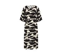 Soyaconcept Druckkleid SC-CHANISE 4 – Viskose gemustert Midi Damen Gr S schwarz combi