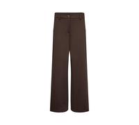 Soyaconcept Wide Leg Stoffhose mit Paspeltasche Modell 'DANIELA' in Schoko, Größe 40