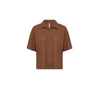 Blusentop SOYACONCEPT "Soya Concept Shirt SC-DELIA", Damen, Gr. M, braun (8710 toffee), Obermaterial: 60% Viskose, 38% Polyester, 2% Elasthan, Blusen Blusentop (29065008-M) 8710 toffee