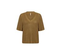 Strickpullover SOYACONCEPT "Soya Concept Sweater SC-FELIZIA", Damen, Gr. L, braun (7120 butternut), Obermaterial: 58% Polyacryl, 26% Baumwolle, 16% Polyamid, Pullover Strickpullover (64679158-L) 7120
