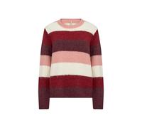 Strickpullover SOYACONCEPT "SC-ILENE 3", Damen, Gr. M, dunkelrot mel combi, Strick, Obermaterial: 70% Polyester, 21% Nylon, 8% Wolle, 1% Elasthan, meliert, modisch, Langarm, Pullover (94771635-M) dunk