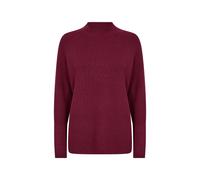 Soyaconcept Strickpullover mit gerippten Abschlüssen Modell 'KANITA' in Bordeaux Melange, Größe XS