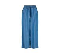 Schlupfhose SOYACONCEPT "SC-LIV 25-C", Damen, Gr. XXL, N-Gr, blau (medium blau), Web, Obermaterial: 100% Lyocell, unifarben, knöchelfrei, Hosen Schlupfhose, Sommerhose (26567941-XXL) medium blau