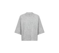 Soyaconcept Strickpullover mit 1/2-Arm Modell 'ORLEAN' in Hellgrau Melange, Größe M
