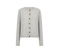 SOYACONCEPT Damen Strickjacke SC-Orlean, Cardigan, Rundhals, Light Grey, M