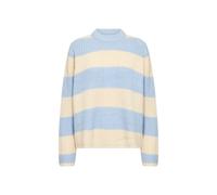 Soyaconcept Strickpullover mit gerippten Abschlüssen Modell 'REMONE' in Hellblau, Größe S