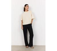 Rundhalsshirt SOYACONCEPT "SC-BANU 231", Damen, Gr. L, cream, Single Jersey, Obermaterial: 48% Modal, 48% Polyester, 4% Elasthan, unifarben, hüftlang, Rundhals, Shirts Rundhalsshirt (61691437-L) cream