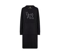 SOYACONCEPT Sweatkleid SC-Banu, Kapuze, Bedruckt, Knielang, Langarm, Black, M