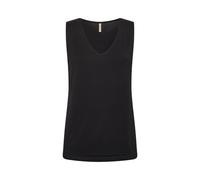 Shirttop SOYACONCEPT "SC-MARICA 283", Damen, Gr. XL, schwarz, Jersey, Obermaterial: 93% Lyocell, 7% Elasthan, unifarben, normal, V-Ausschnitt, Tops Shirttop (45836036-XL) schwarz