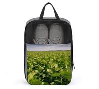 Soybean Field Schuhbeutel, Reise-Schuh-Organizer, wasserabweisend, Schuhbeutel mit Reißverschluss, Sneaker, Staubbeutel, grau, Einheitsgröße, modern, grau, Einheitsgröße, Modern